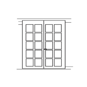 Studio options - french doors
