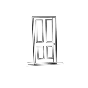 Studio options - timber door