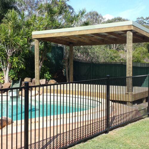 Flat roof pergola - 3m x 5m