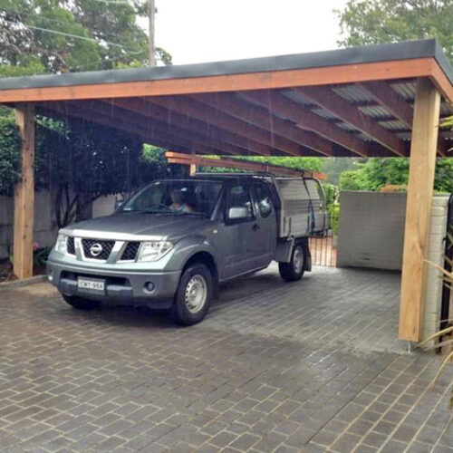 Flat roof pergola - 4x5